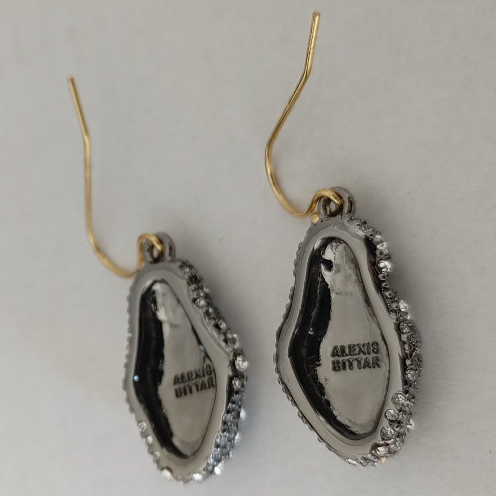 Alexis Bittar French Hook Dangle Earrings. Earrings will come with suede pouch. - Picture 5 of 5